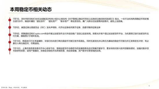 中信建投：稳定币产业投资机遇